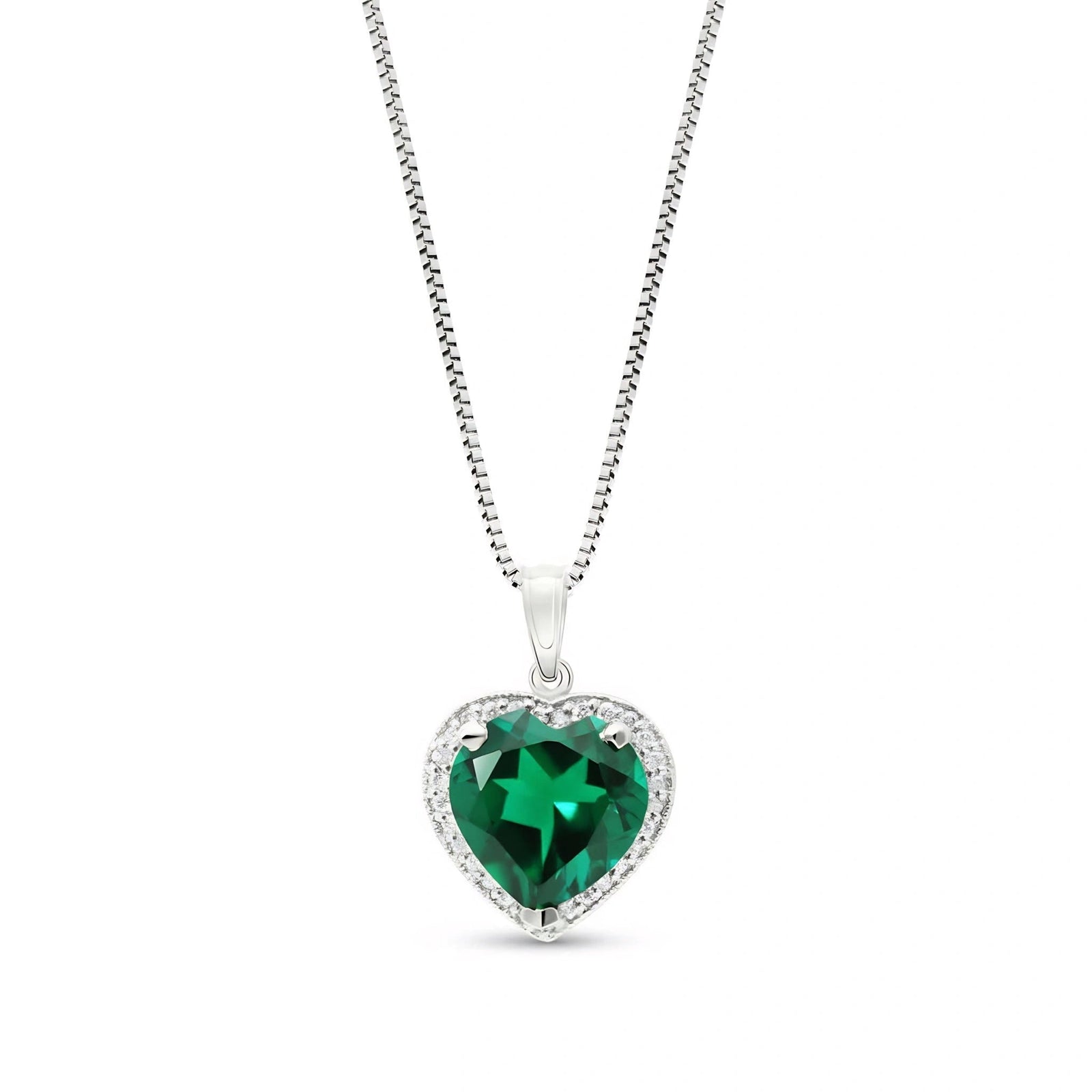 White Gold Emerald & Diamond — Filiberta