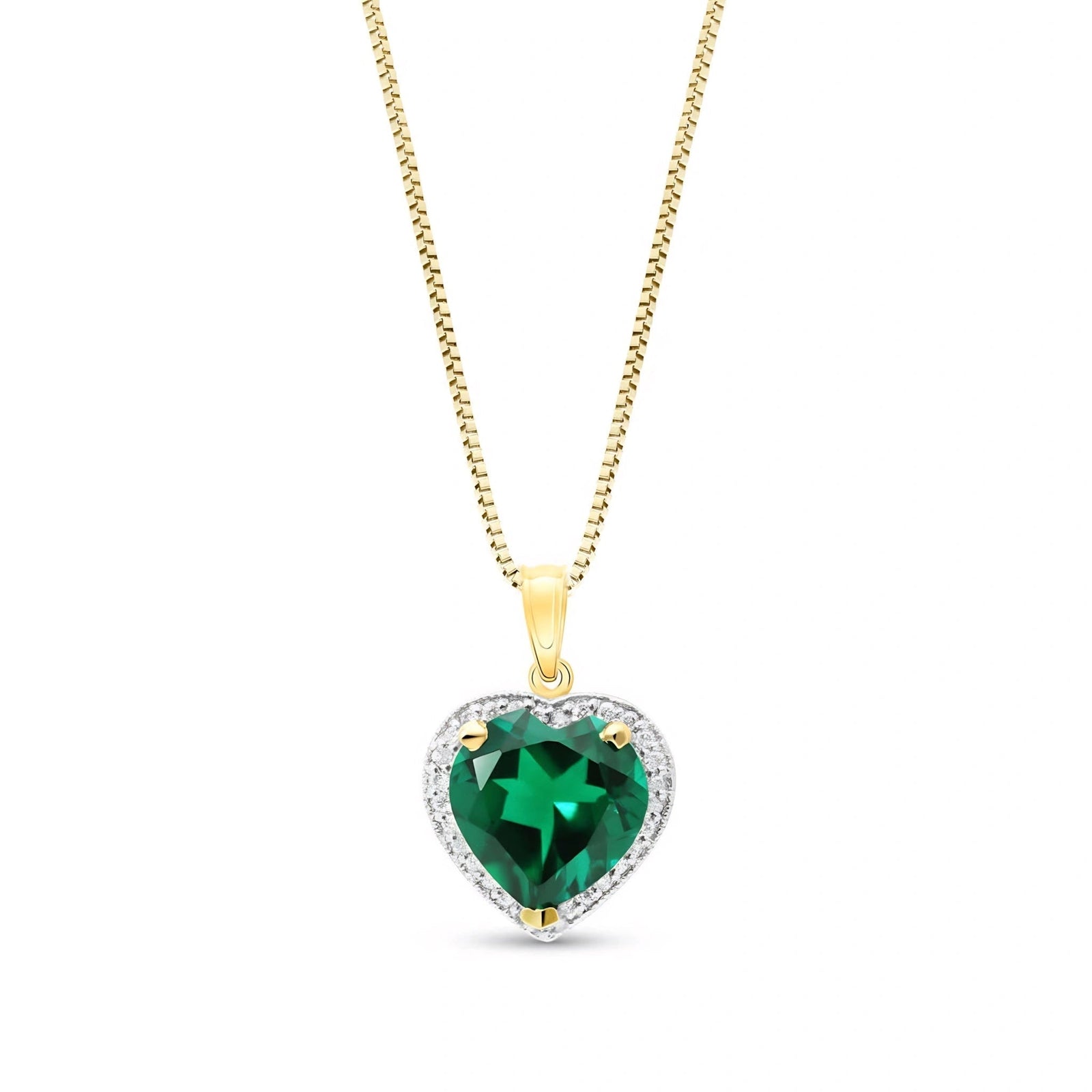 Yellow Gold Emerald & Diamond — Filiberta