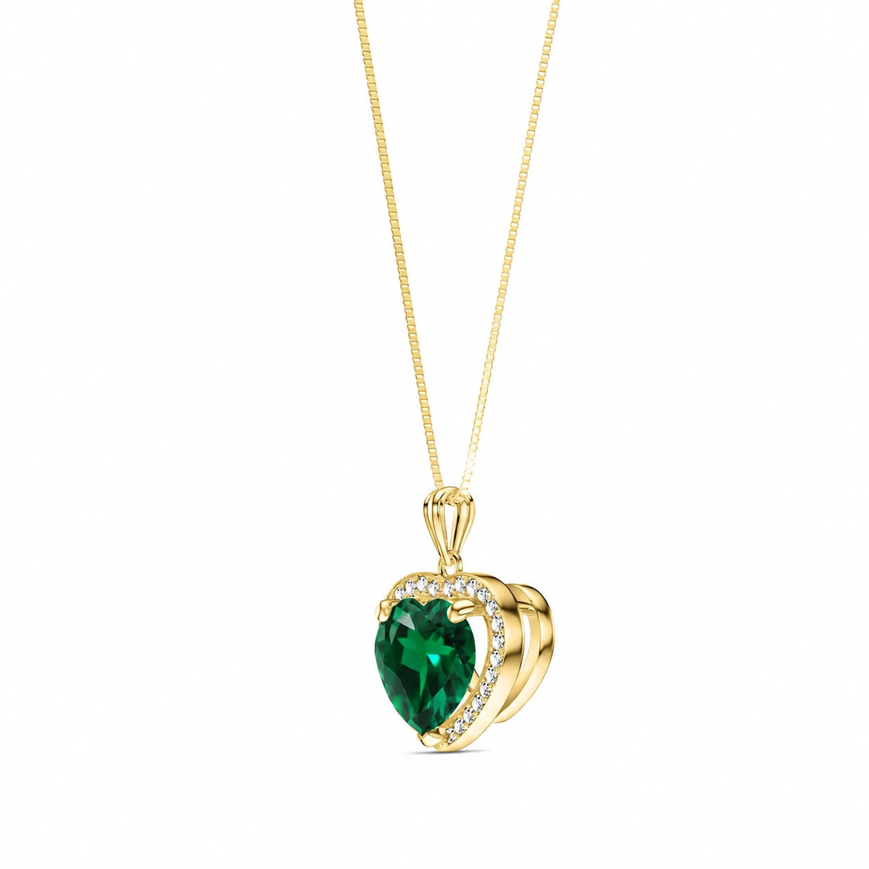 Yellow Gold Emerald & Diamond — Filiberta
