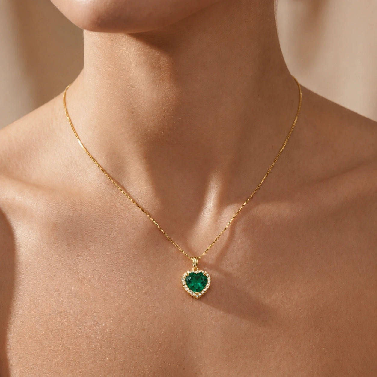 Yellow Gold Emerald & Diamond — Filiberta
