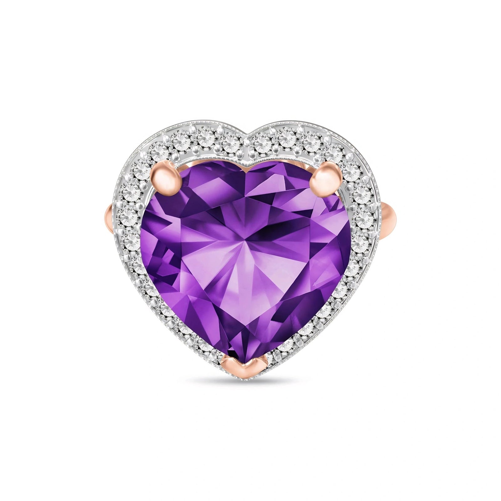 Rose Gold Amethyst & Diamond — Filippa