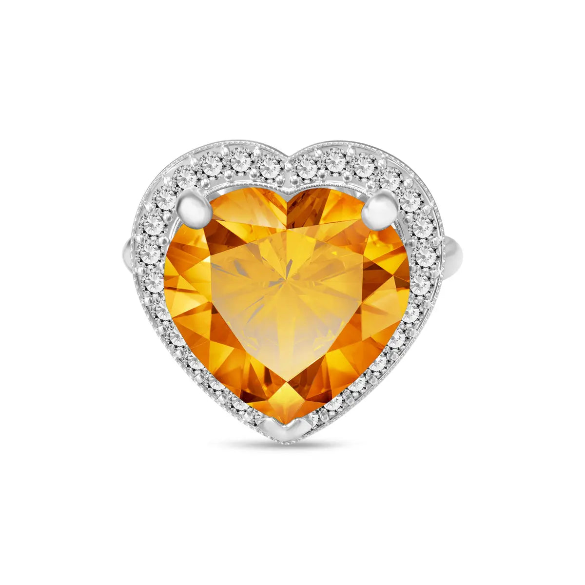 White Gold Citrine & Diamond — Filippa