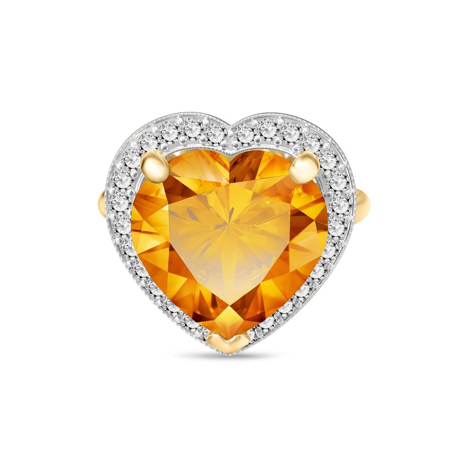 Yellow Gold Citrine & Diamond — Filippa