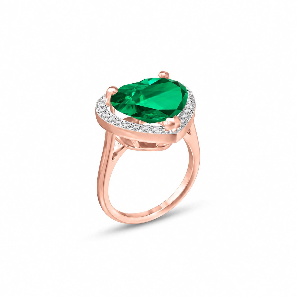 Rose Gold Emerald & Diamond — Filippa