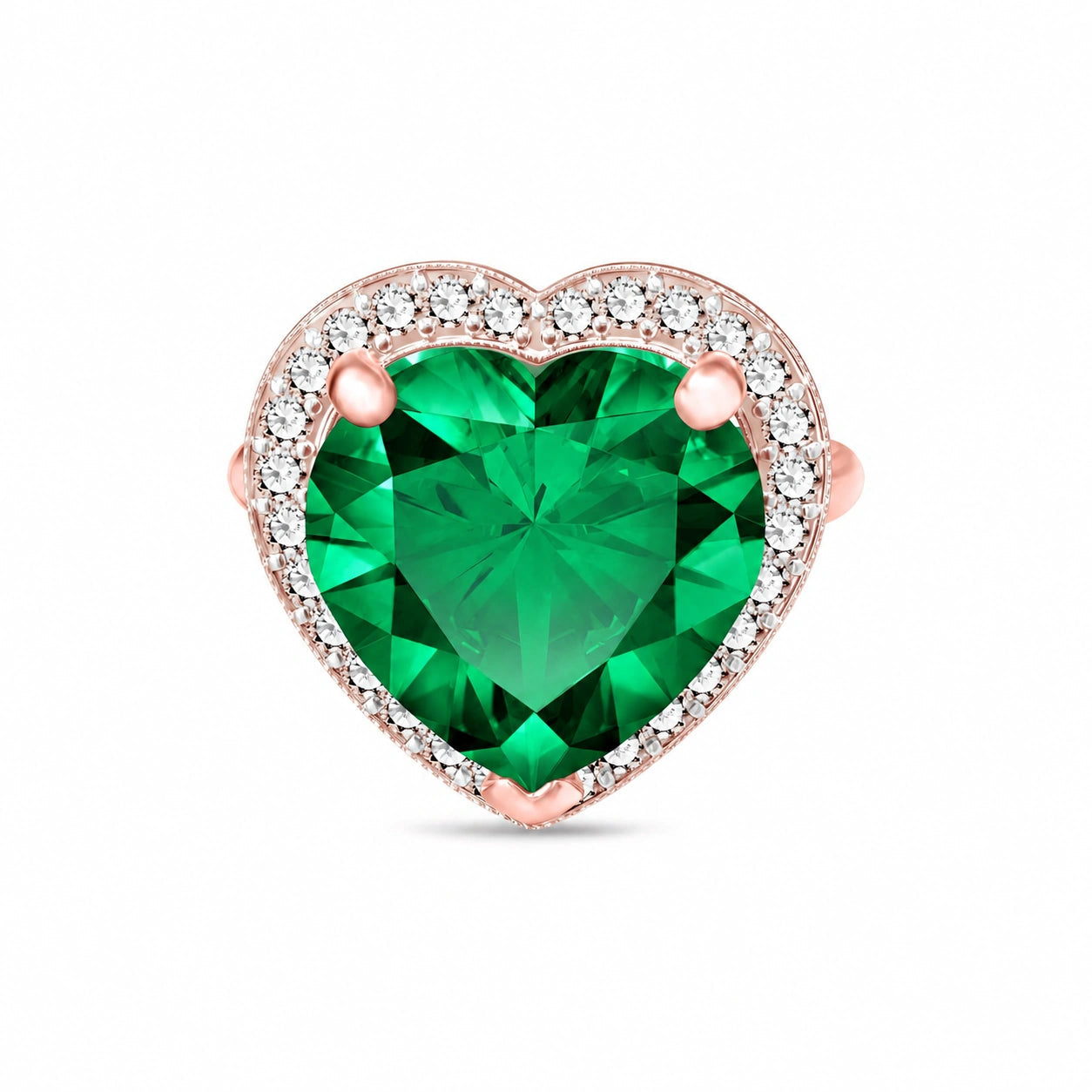 Rose Gold Emerald & Diamond — Filippa