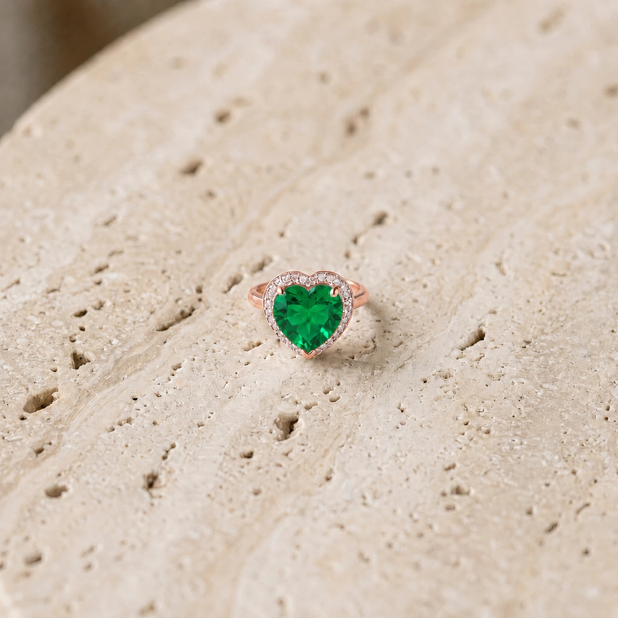 Rose Gold Emerald & Diamond — Filippa