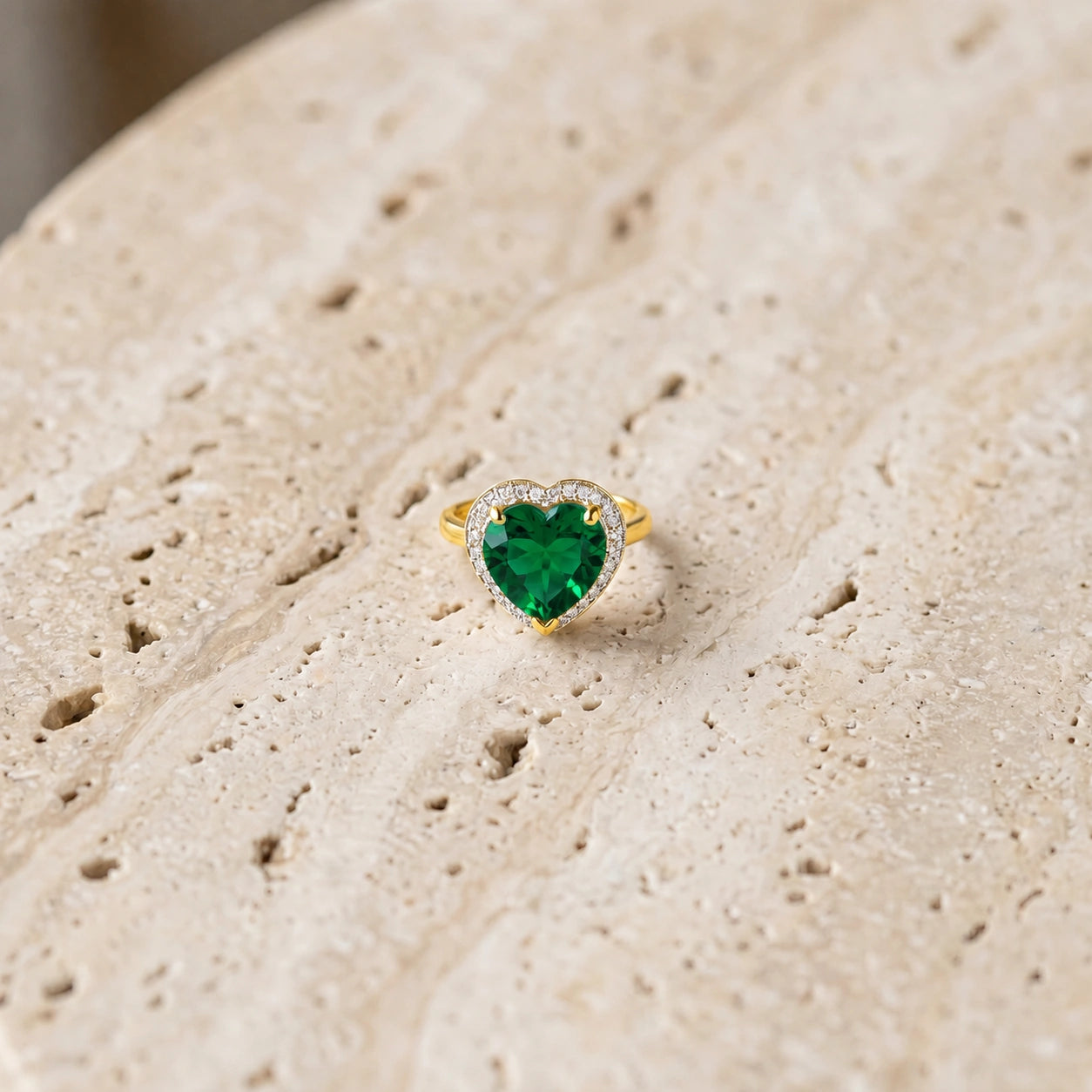 Yellow Gold Emerald & Diamond — Filippa