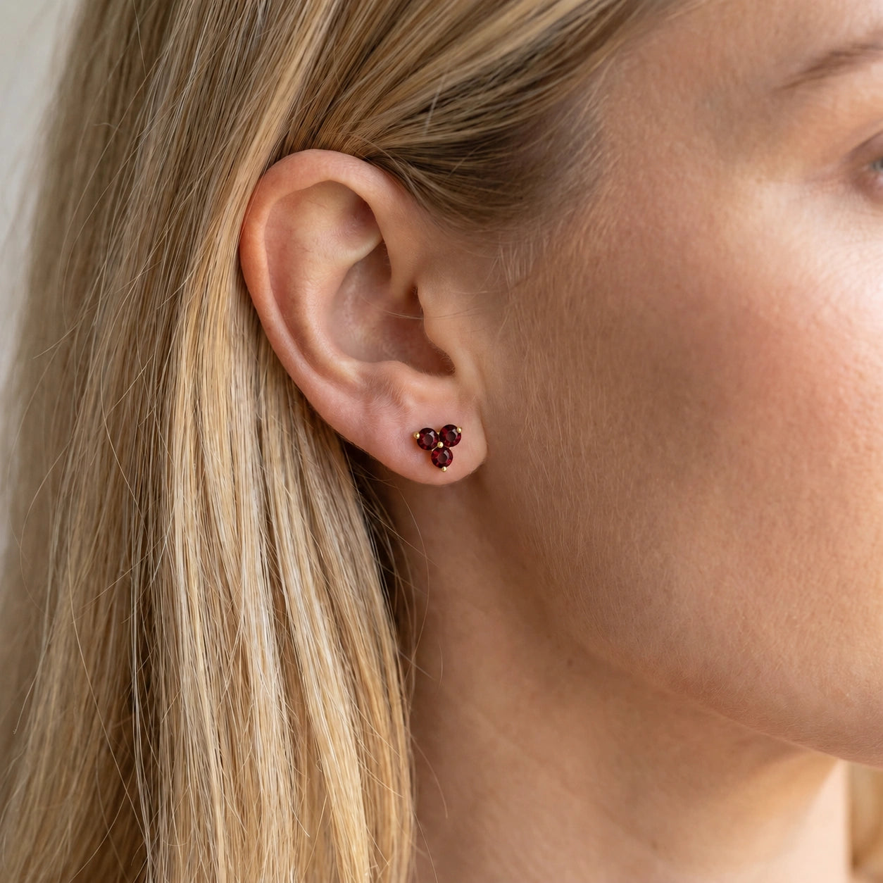 Yellow Gold Garnet — Mariaaspasia