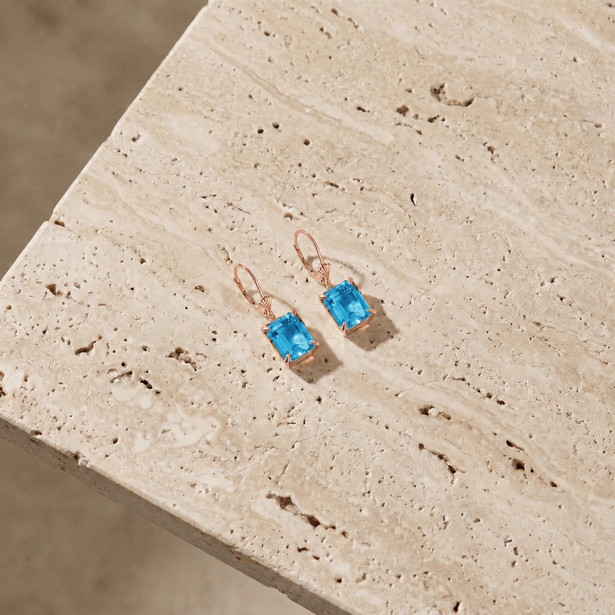 Rose Gold Blue Topaz — Fioralisa
