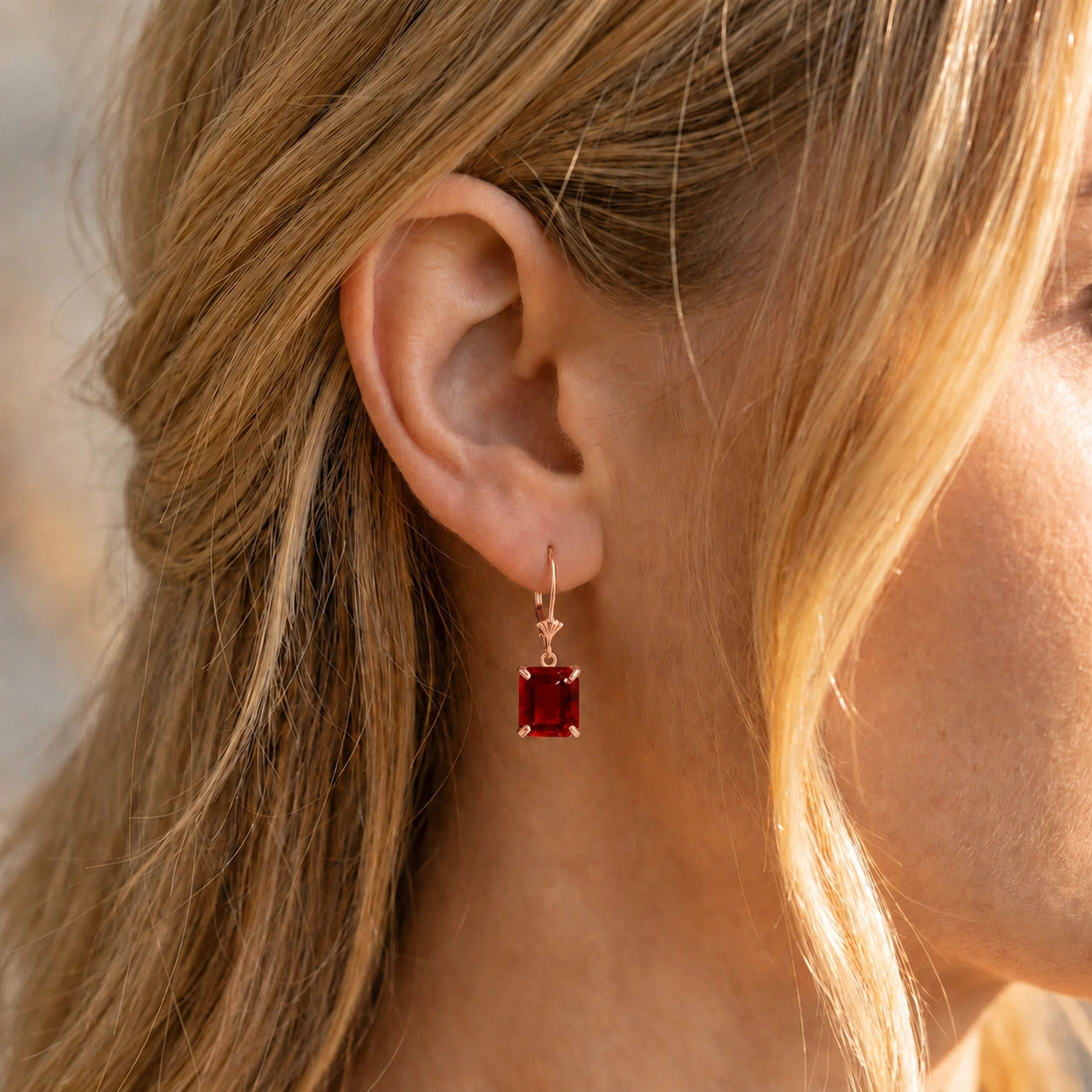 Rose Gold Garnet — Fioralisa