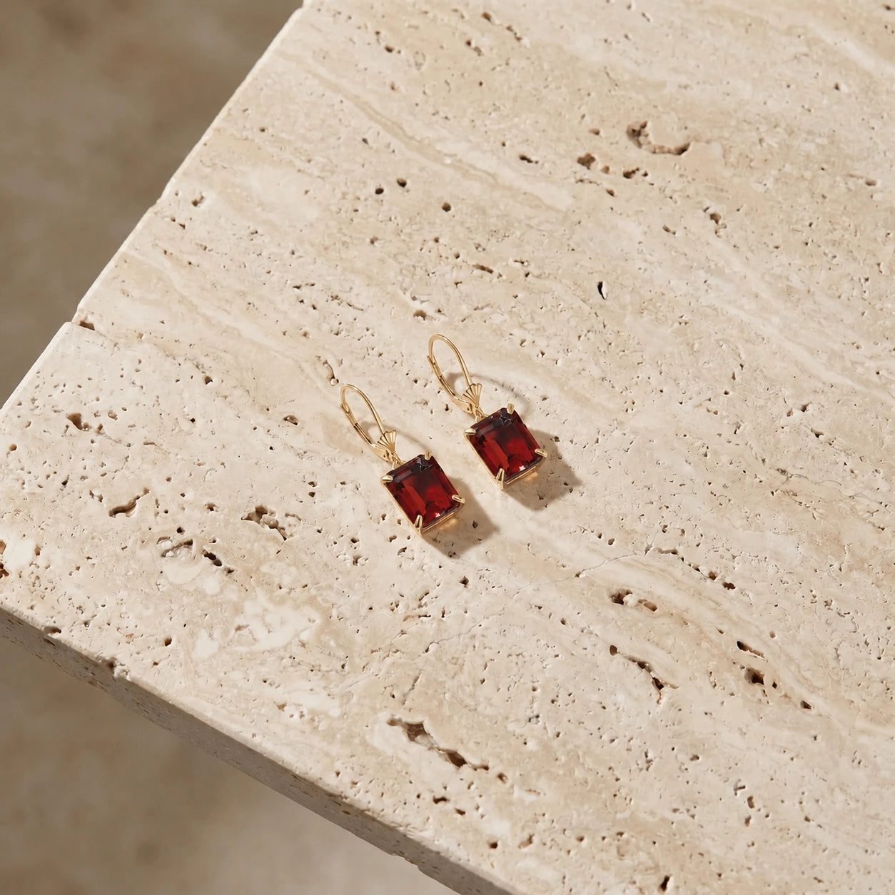 Yellow Gold Garnet — Fioralisa