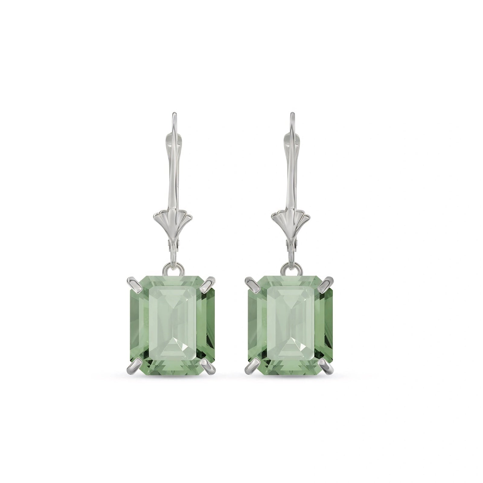 White Gold Green Amethyst — Fioralisa