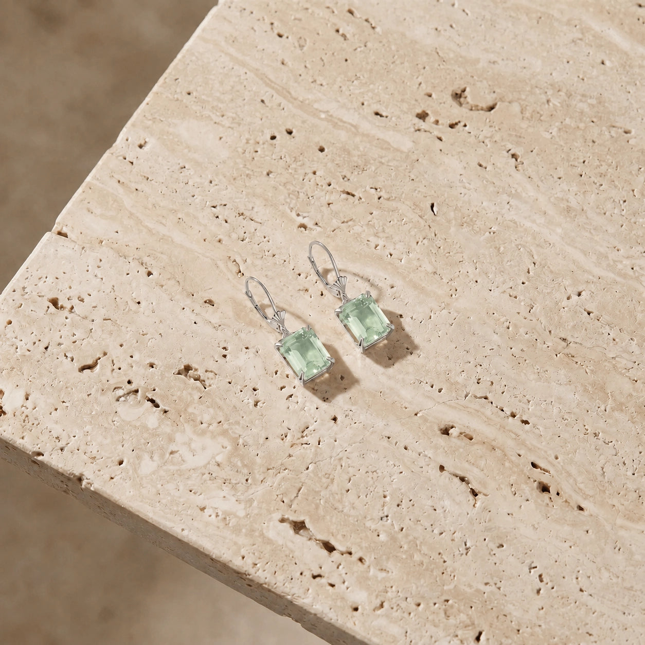 White Gold Green Amethyst — Fioralisa