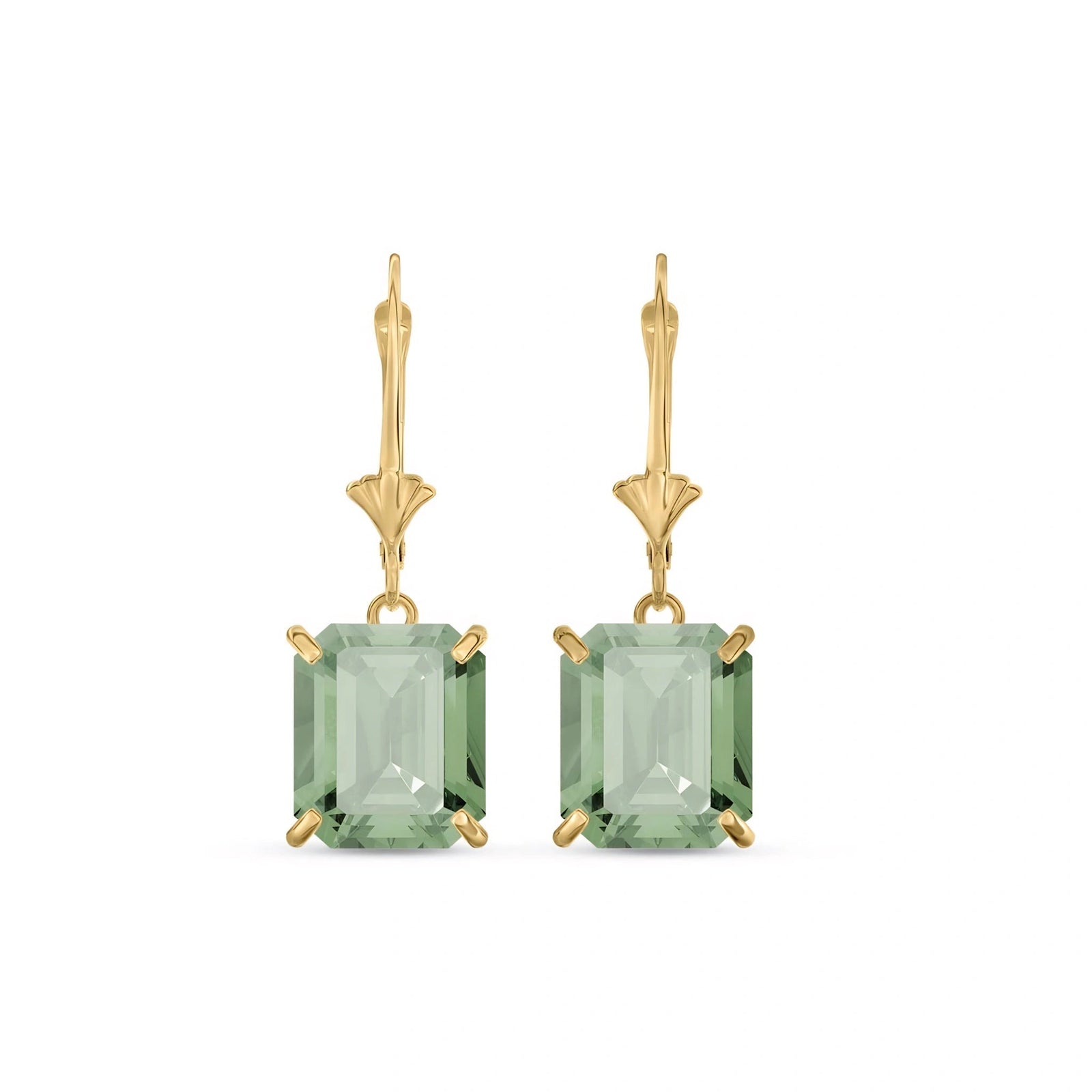 Yellow Gold Green Amethyst — Fioralisa