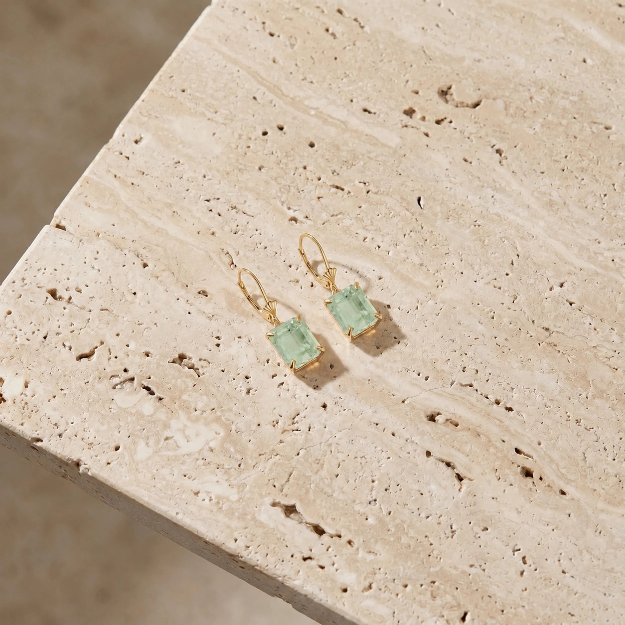 Yellow Gold Green Amethyst — Fioralisa