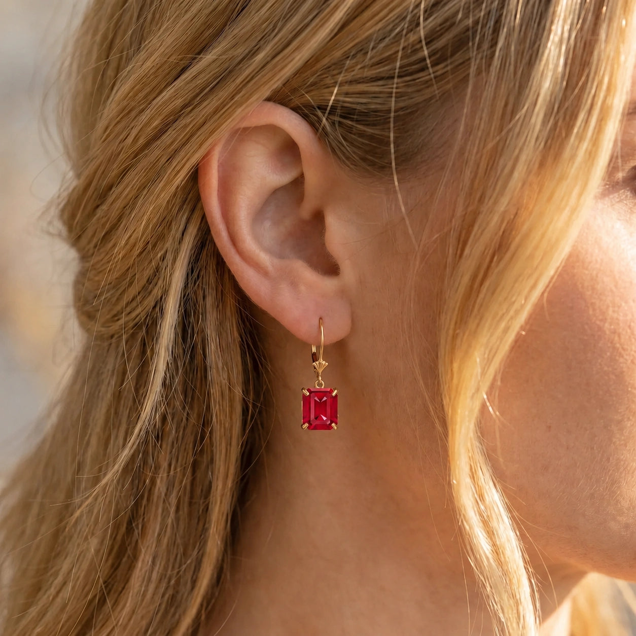Yellow Gold Ruby — Fioralisa