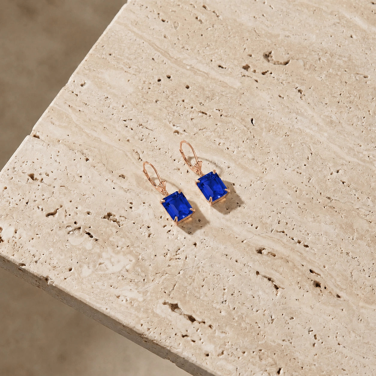 Rose Gold Sapphire & Emerald — Fioralisa