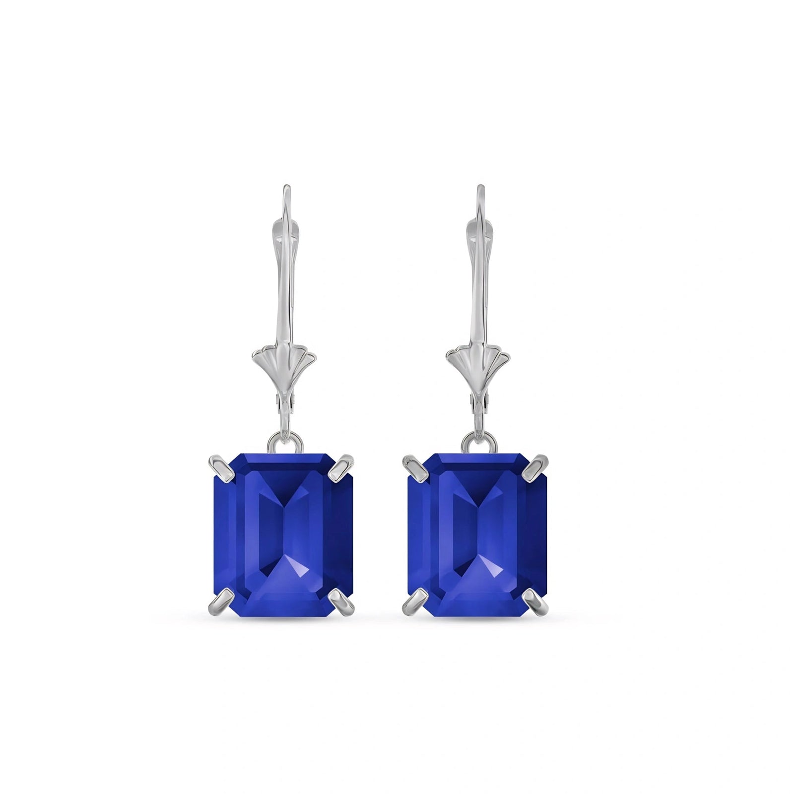 White Gold Sapphire & Emerald — Fioralisa