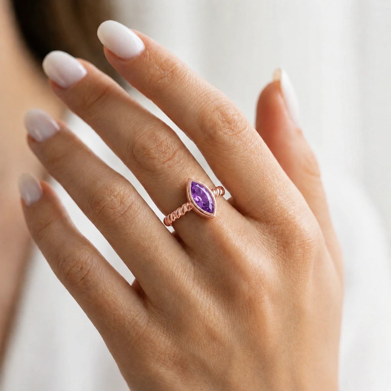 Rose Gold Amethyst — Fiorenza