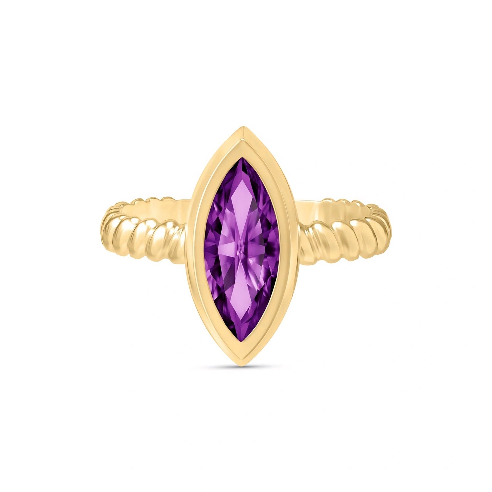 Yellow Gold Amethyst — Fiorenza