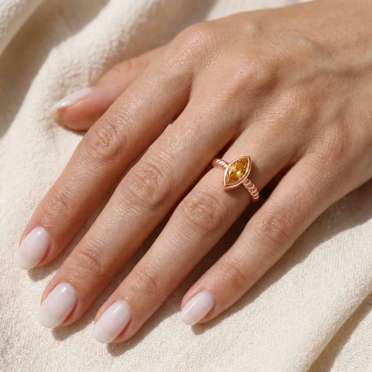 Rose Gold Citrine — Fiorenza
