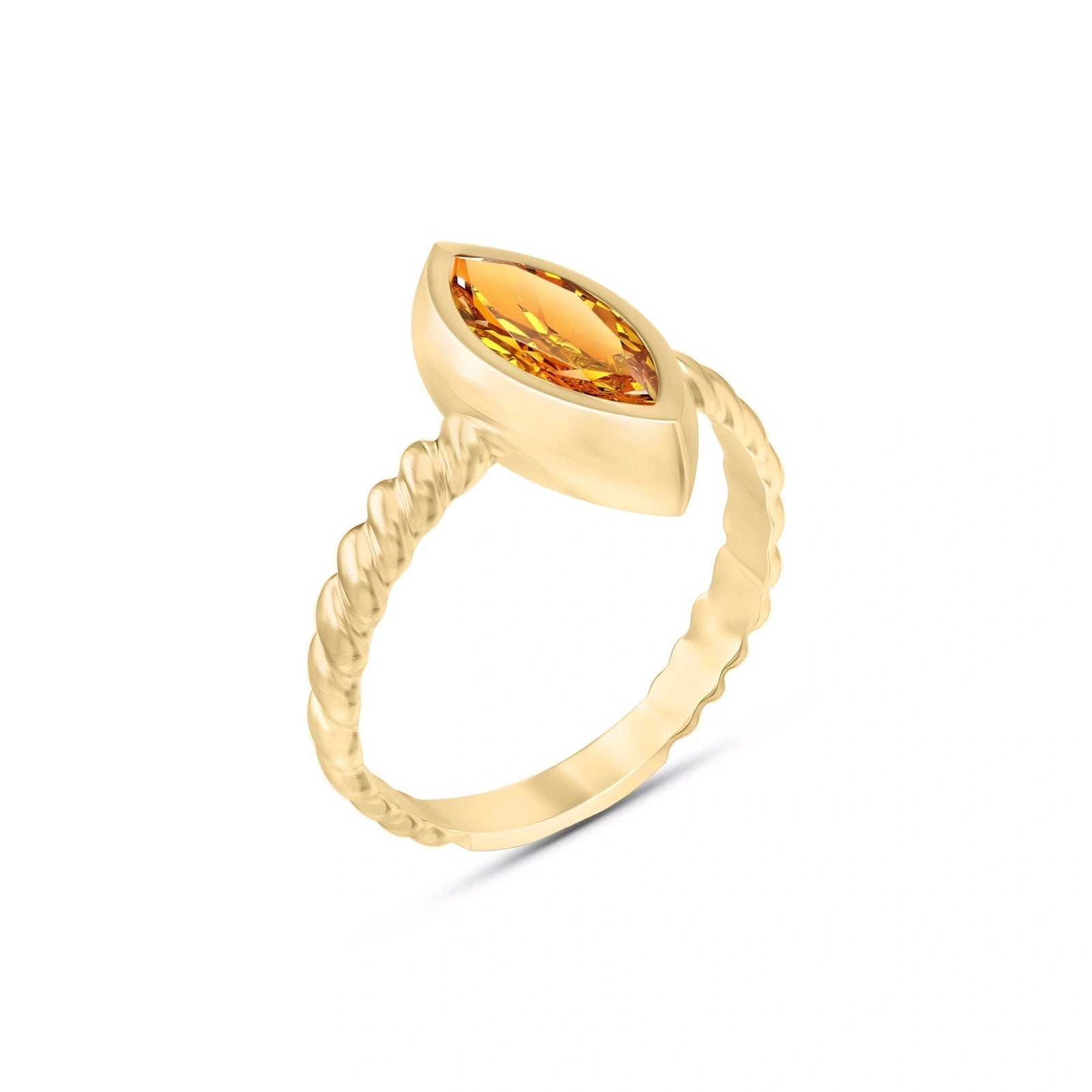 Yellow Gold Citrine — Fiorenza