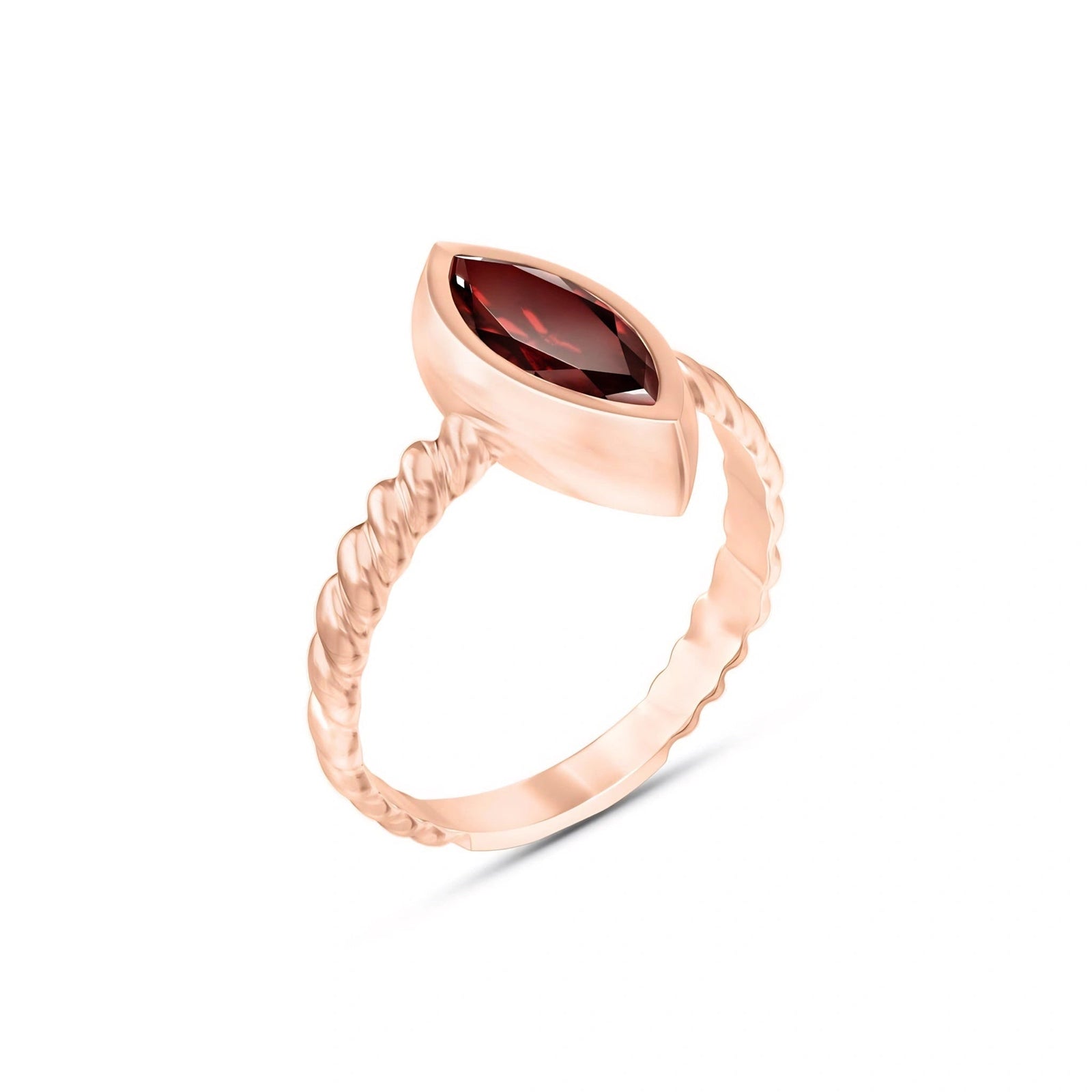 Rose Gold Garnet — Fiorenza