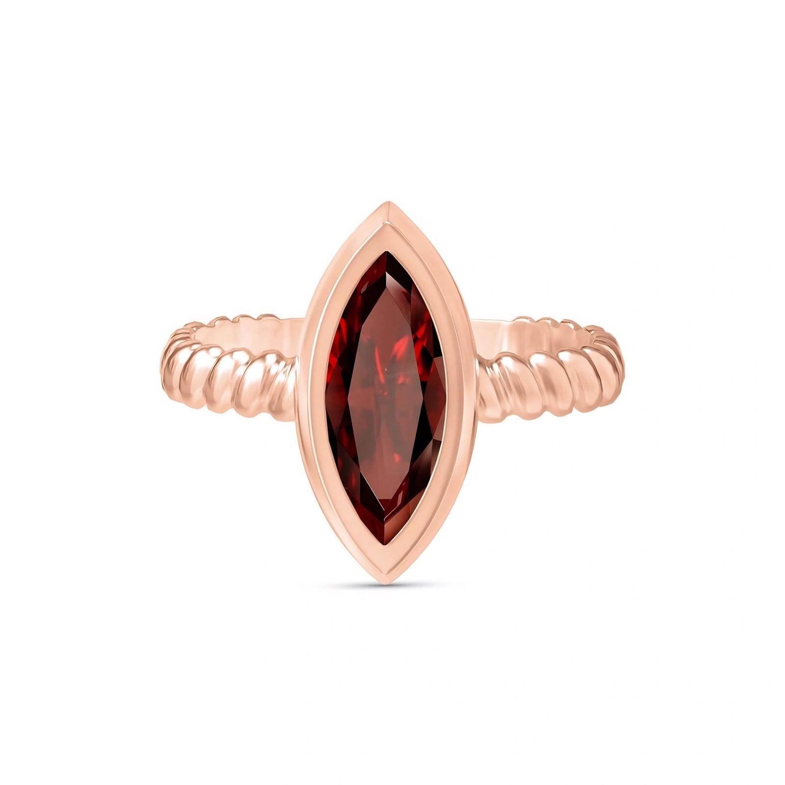 Rose Gold Garnet — Fiorenza