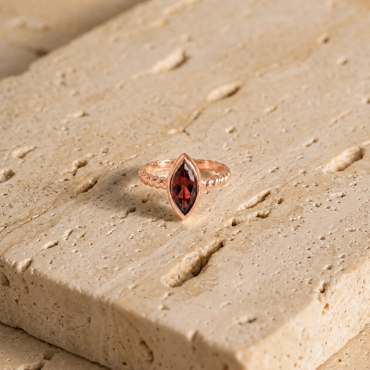 Rose Gold Garnet — Fiorenza