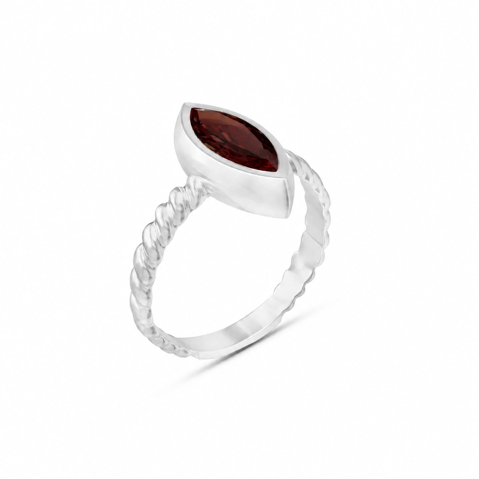 White Gold Garnet — Fiorenza