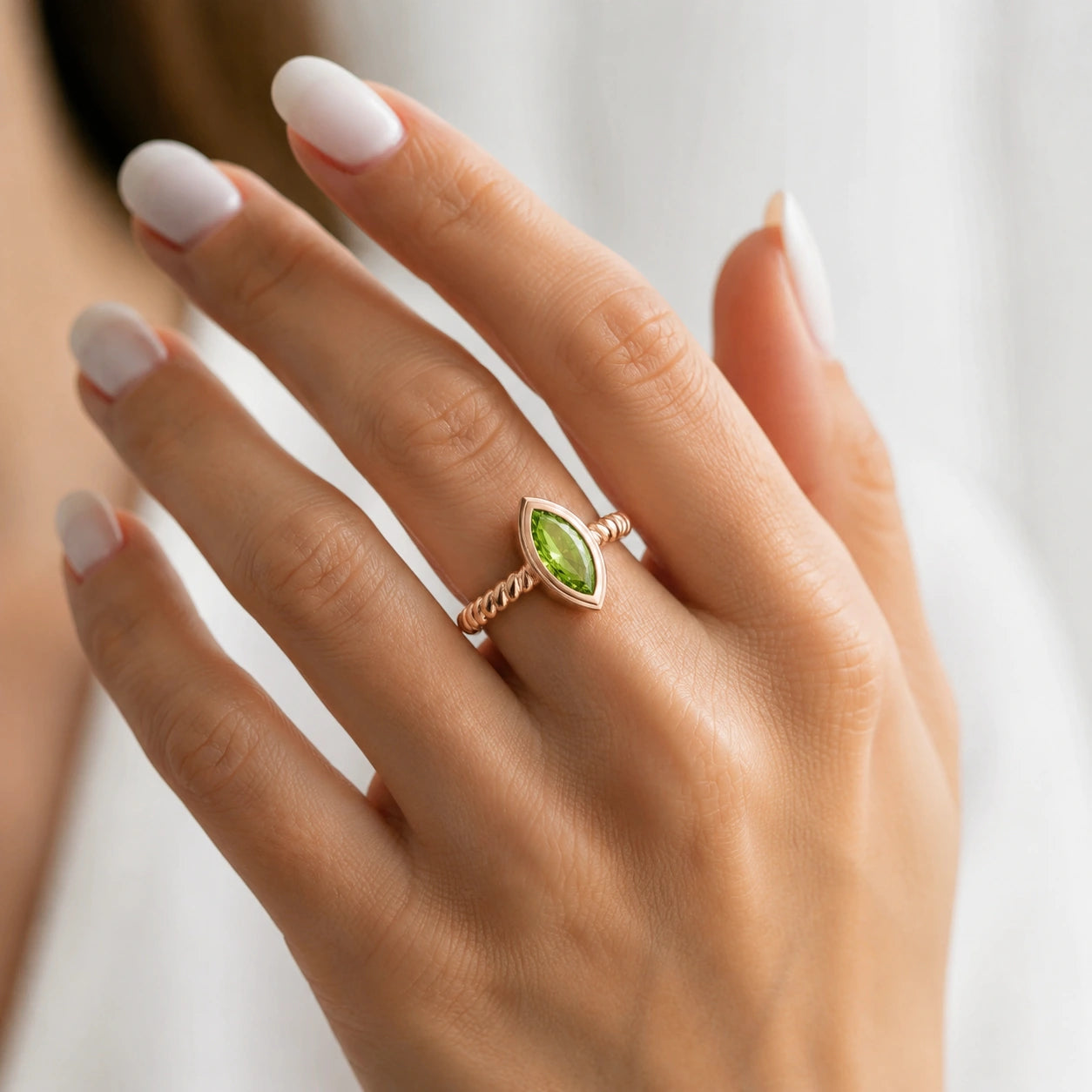 Rose Gold Peridot — Fiorenza