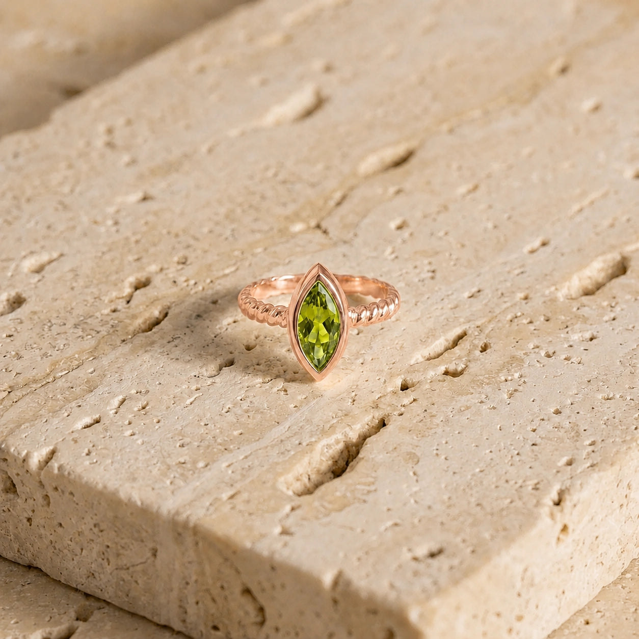 Rose Gold Peridot — Fiorenza