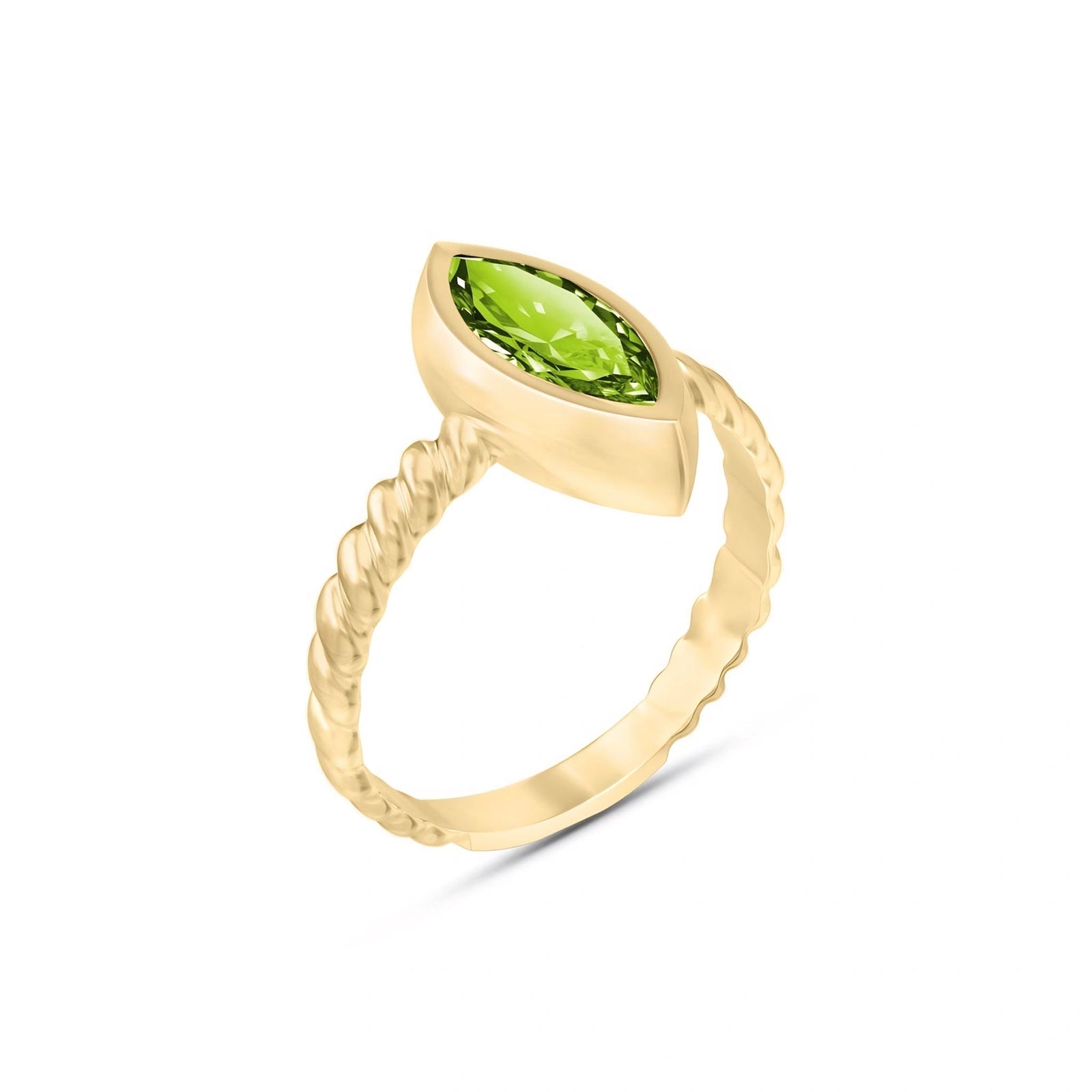 Yellow Gold Peridot — Fiorenza