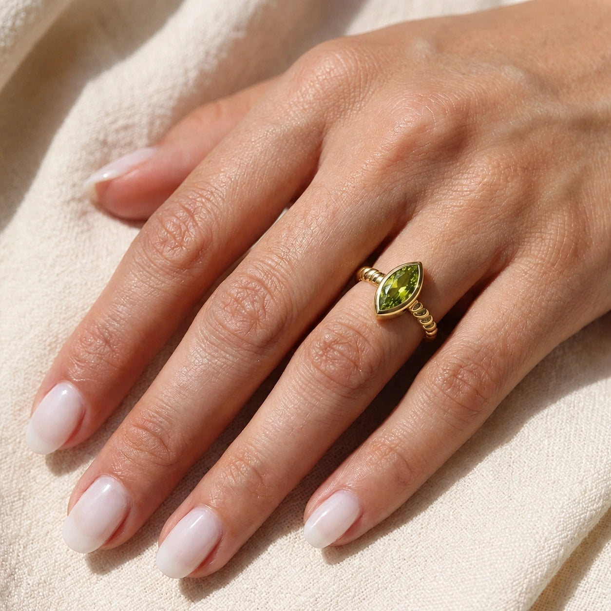 Yellow Gold Peridot — Fiorenza