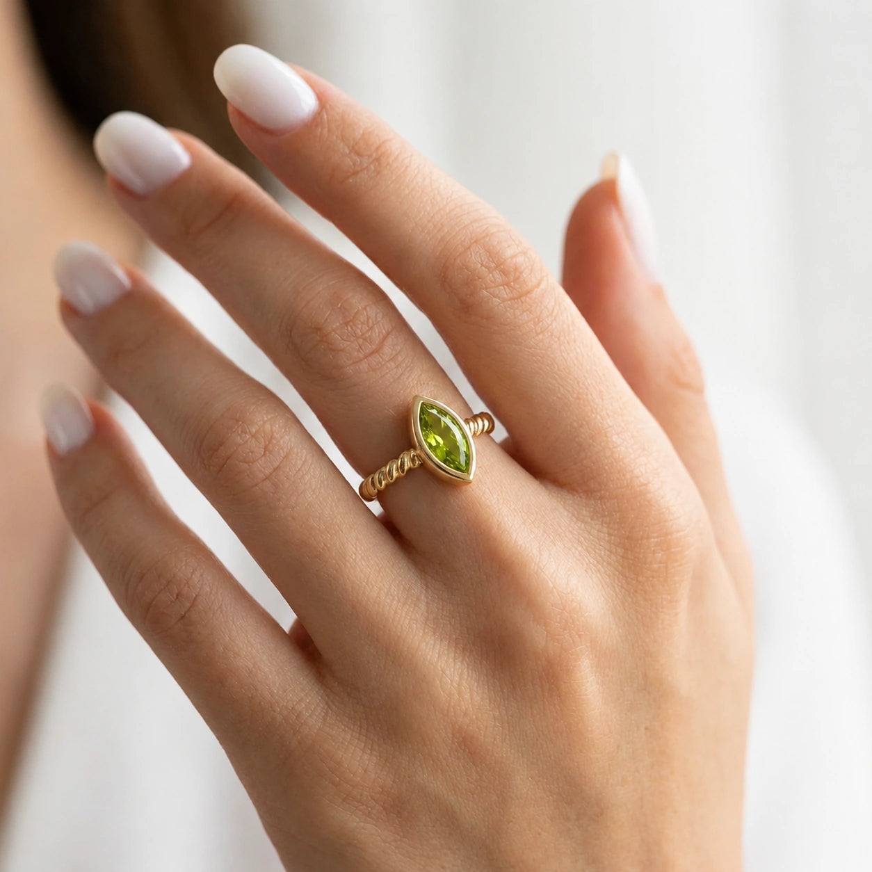 Yellow Gold Peridot — Fiorenza