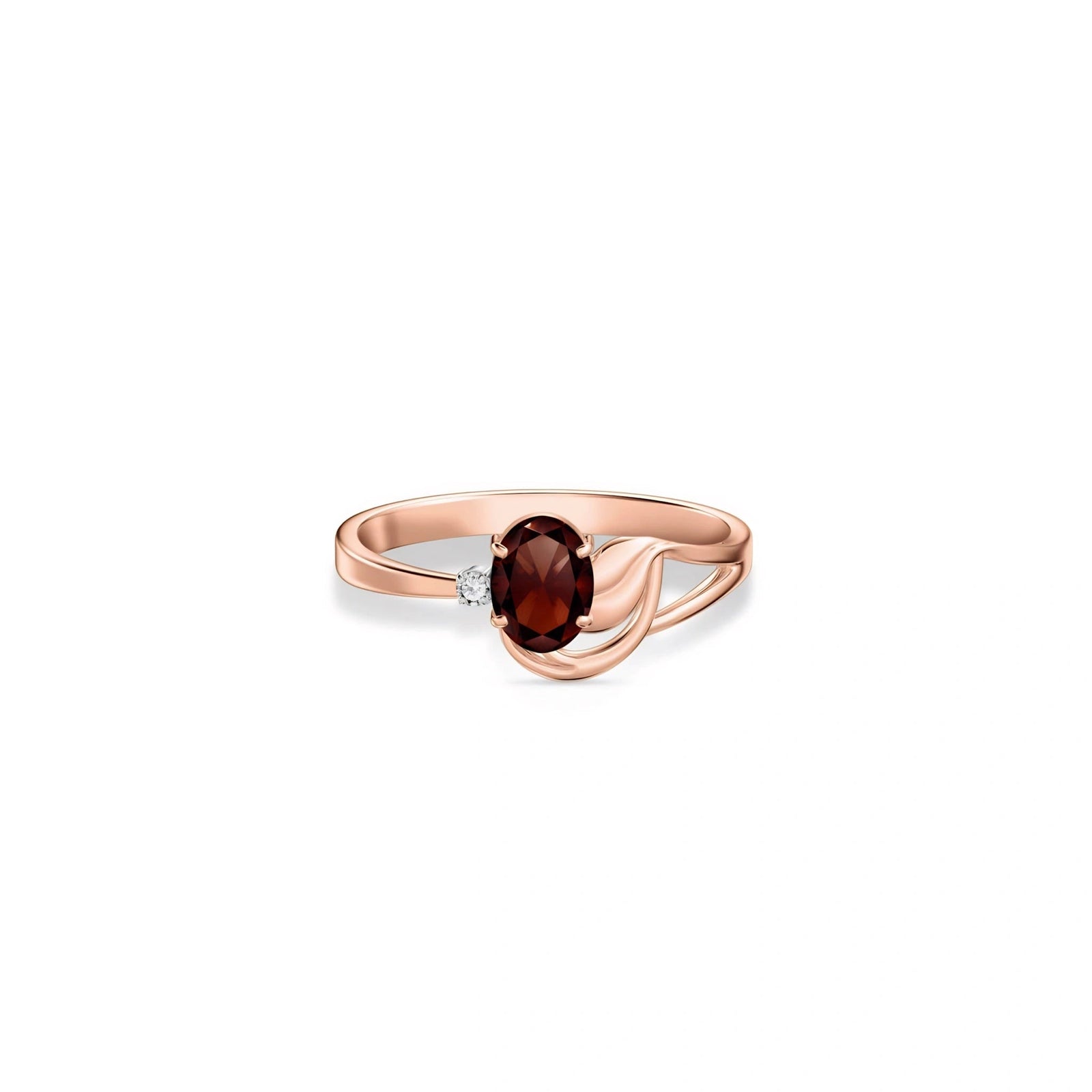 Rose Gold Diamond & Garnet — Fiorina