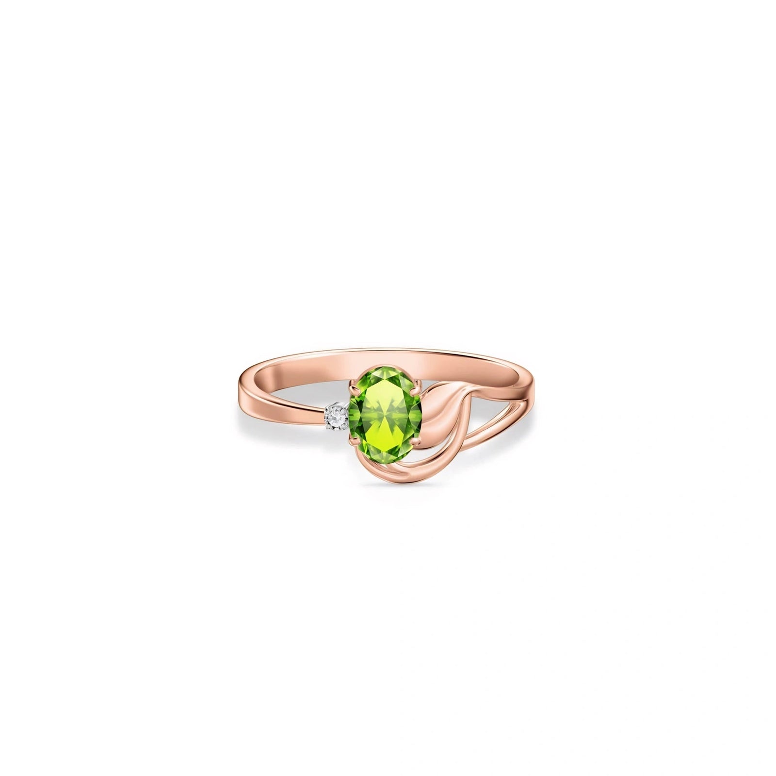 Rose Gold Diamond & Peridot — Fiorina