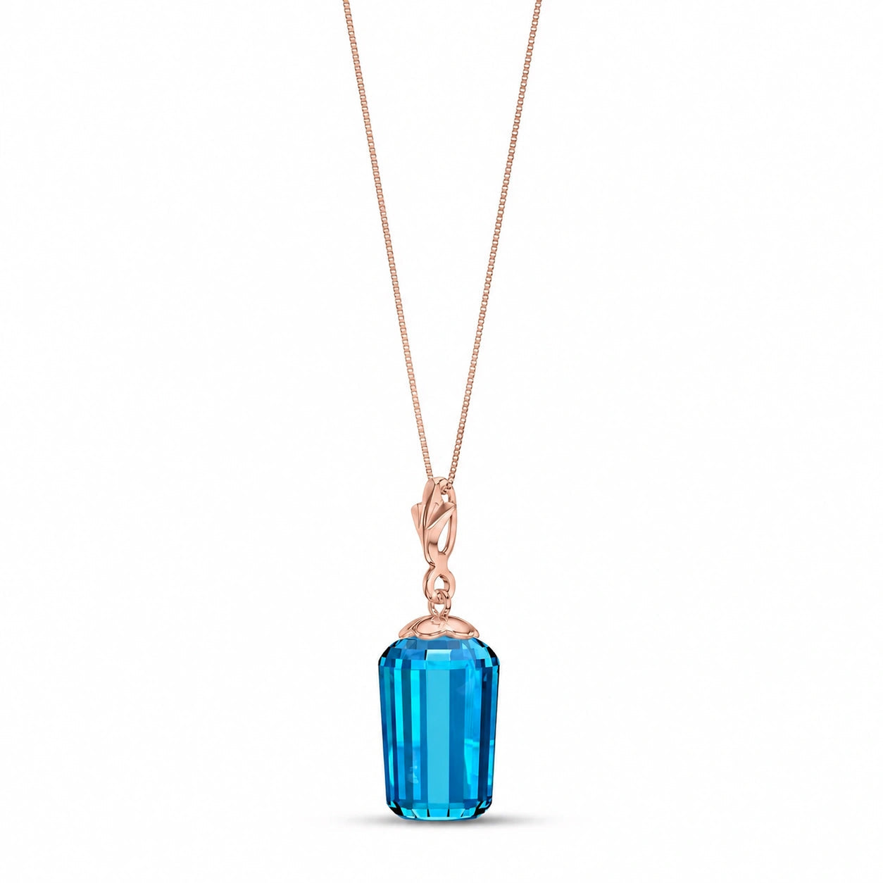Rose Gold Blue Topaz — Concettina