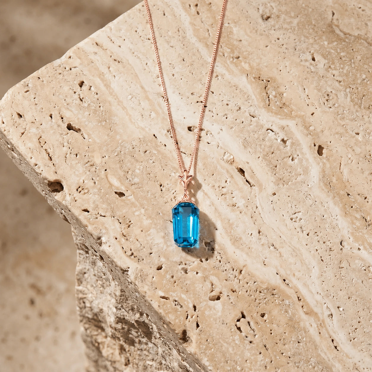 Rose Gold Blue Topaz — Concettina