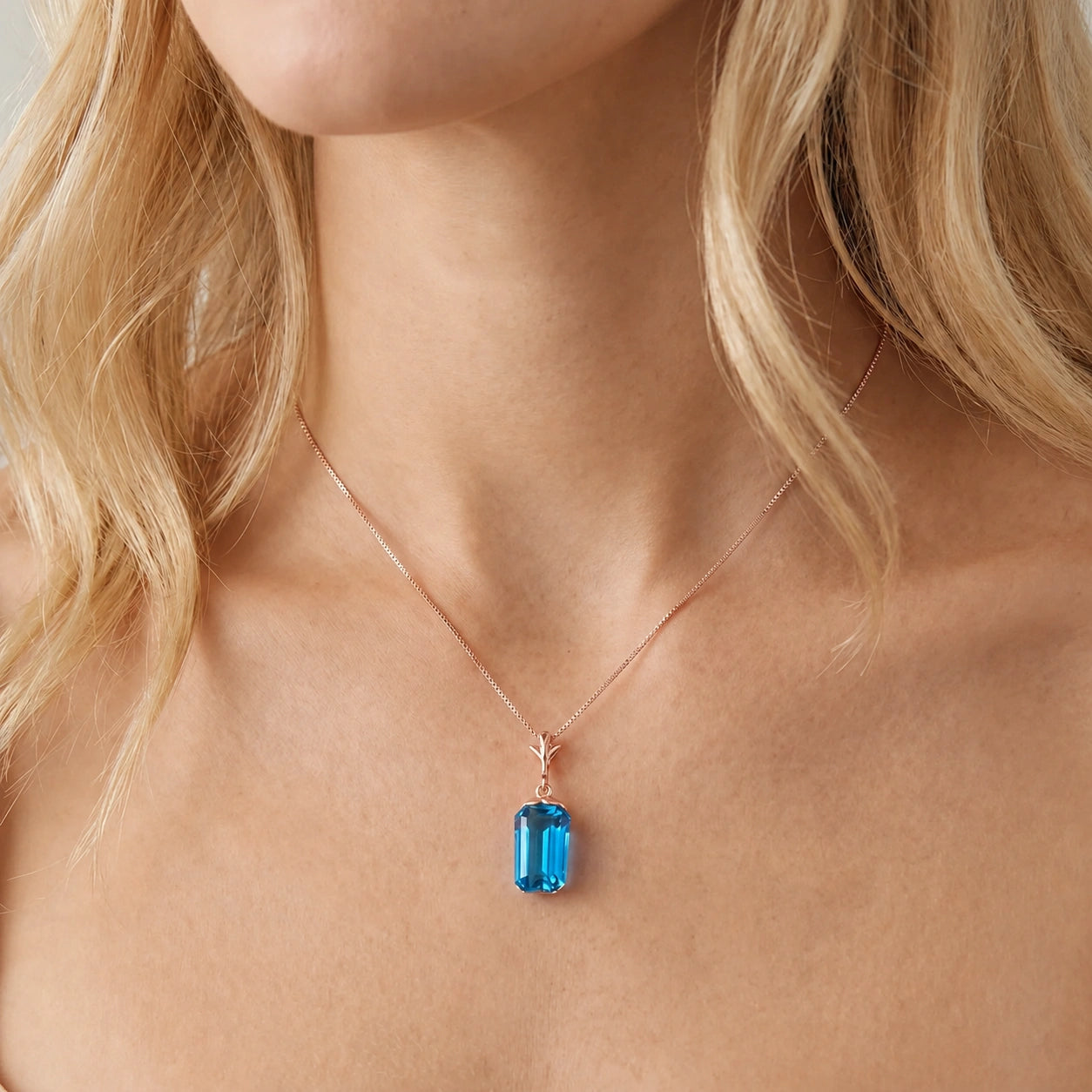 Rose Gold Blue Topaz — Concettina
