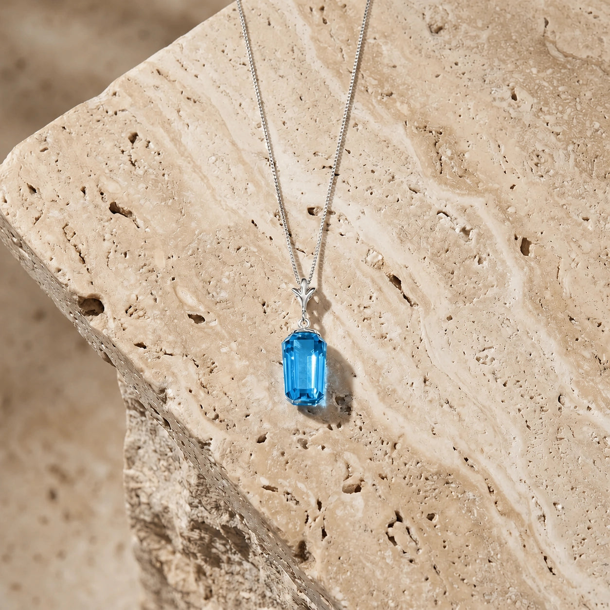White Gold Blue Topaz — Concettina