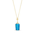 Yellow Gold Blue Topaz — Concettina