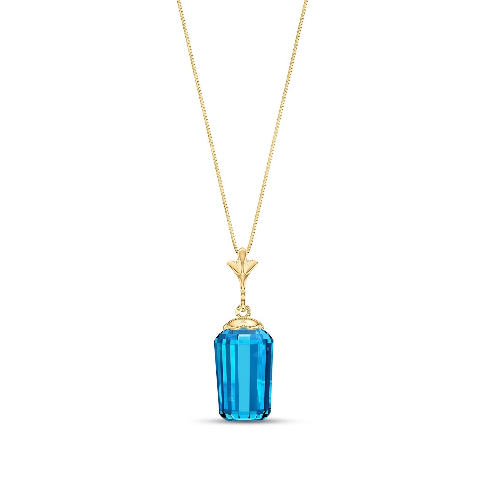 Yellow Gold Blue Topaz — Concettina