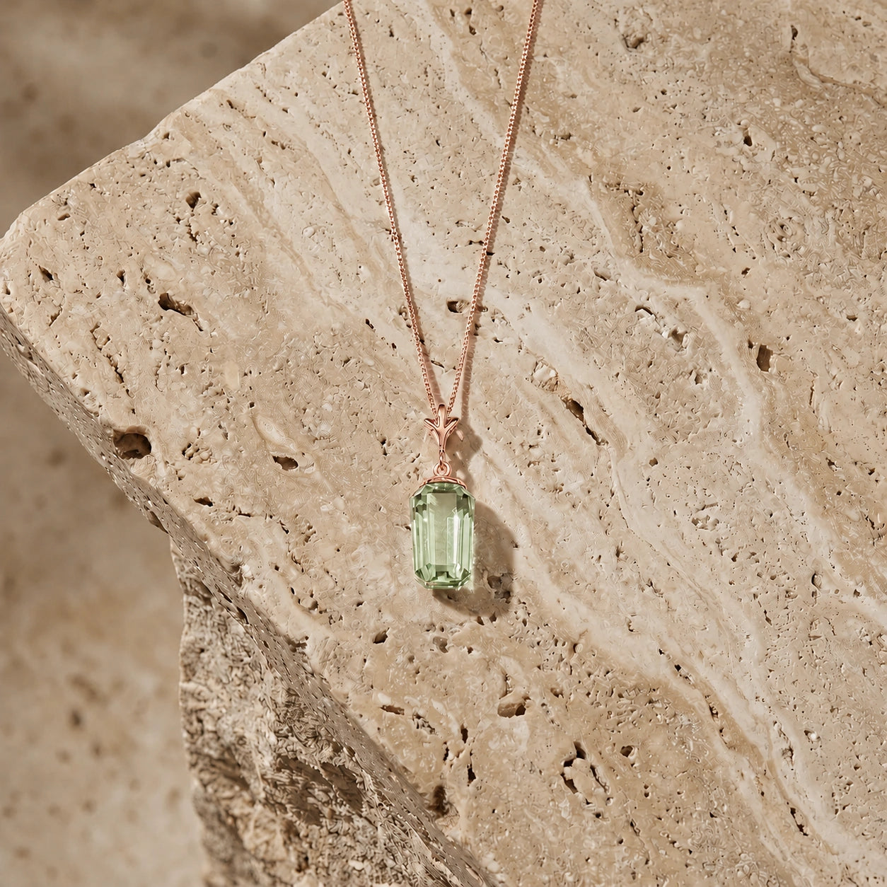 Rose Gold Green Amethyst — Concettina