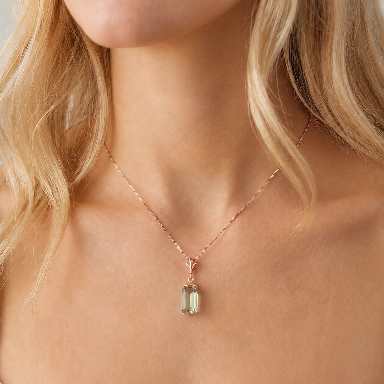 Rose Gold Green Amethyst — Concettina