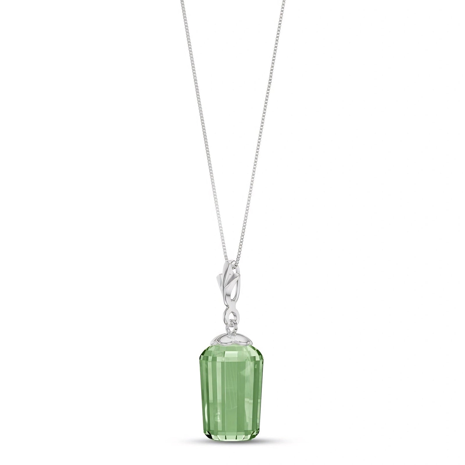 White Gold Green Amethyst — Concettina