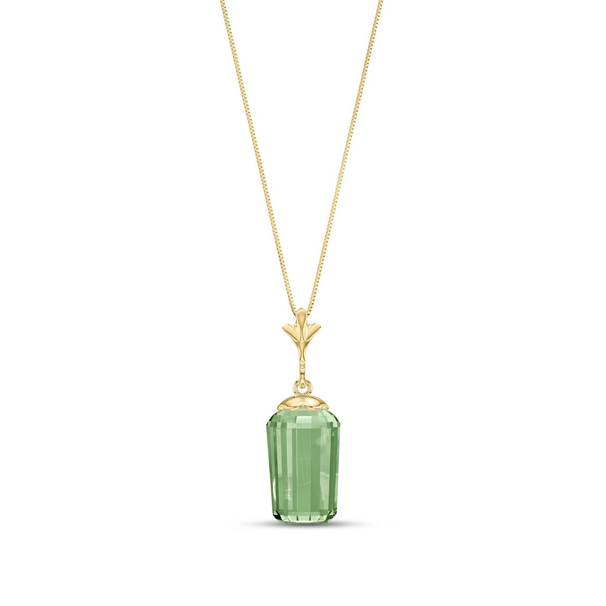 Yellow Gold Green Amethyst — Concettina