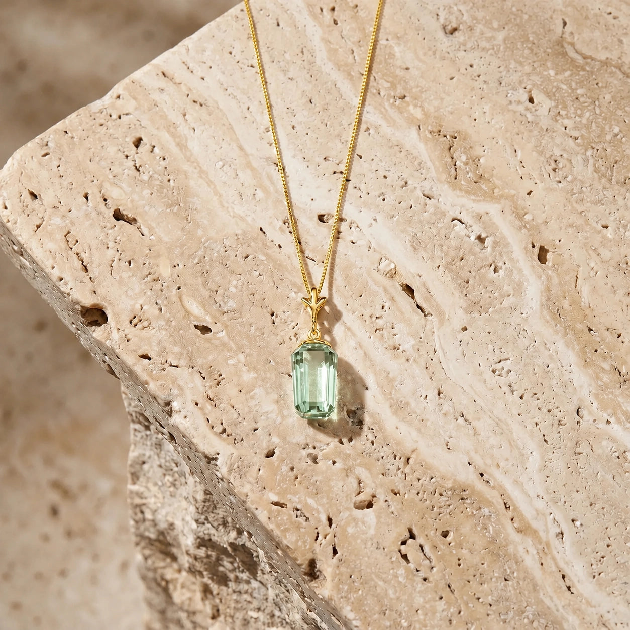 Yellow Gold Green Amethyst — Concettina
