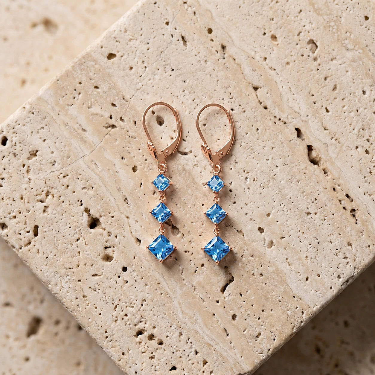 Rose Gold Blue Topaz — Fulvietta