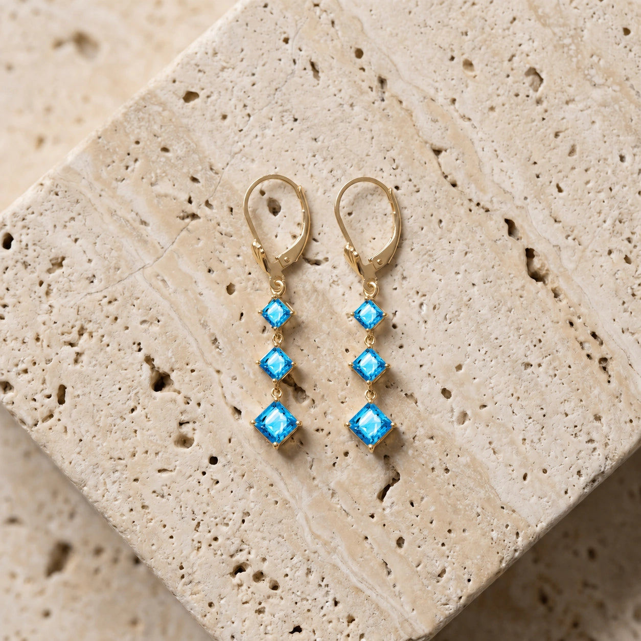 Yellow Gold Blue Topaz — Fulvietta
